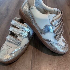 Dolce Vita Notice Metallic Leather Retro Sneakers size 11